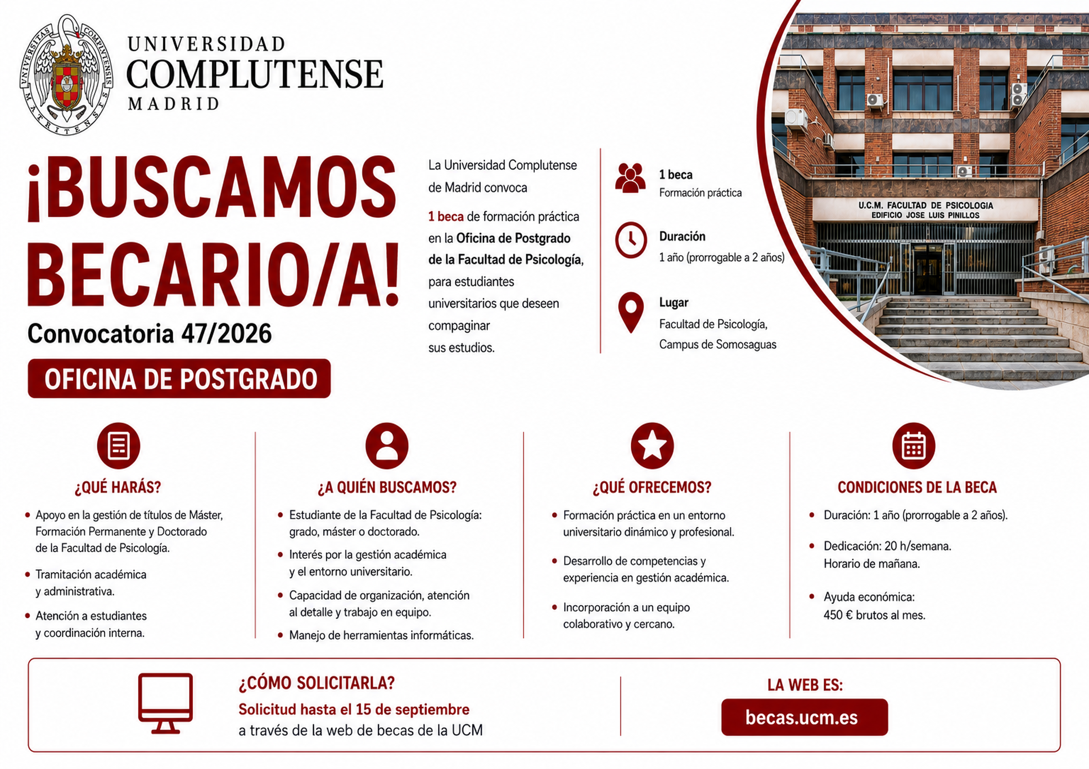 BECA DE FORMACIÓN PRÁCTICA - OFICINA DE POSTGRADO